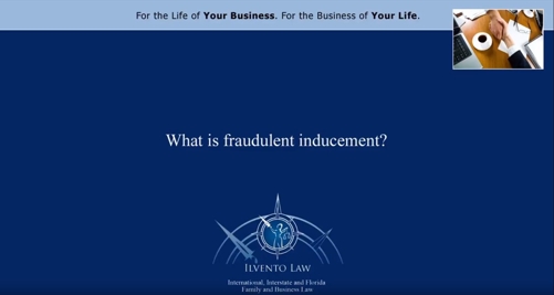 What Is Fraudulent Inducement?